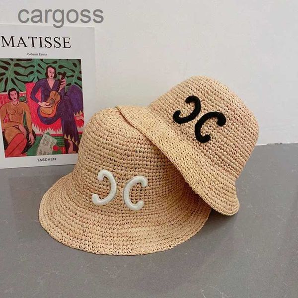 Chapeaux de seau de créateur pour femmes luxurytes chapeau de paille mode capuchon tissé à la main pour hommes Caps d'été plage de Big Brim Sun 2304271d IL38