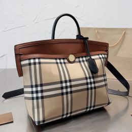 Ontwerper Burberriy Bag Tote Bag Fashion Women Plaid Handtas Luxe dame All-match Crossbody Schoudertas Classic Stripes Trend grote capaciteit Designer Wallet 001#