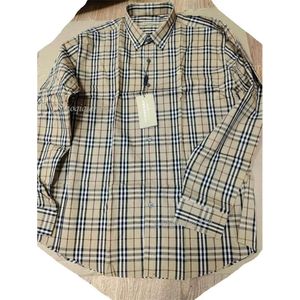 Designer Business Plaid Fashion Casual Brand Heren Lente Slim Shirt De Marque Pour Hommes M-3XL