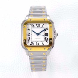 12v designer zakelijk Santos horloge voor dames en heren, volautomatisch mechanisch horloge, klassiek horloge, koppelhorloge, kerstcadeau