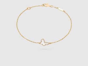 Designer Butterfly Bracelet Rose Gold Cheet Chain Ladies and Girls Valentine039S Day Mother039S Day Engagement Sieraden Fade1183720