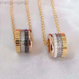 Designer Bvlgary Jewelry, une toute nouvelle version haut de gamme du collier Baojia Shilong avec placage en or rose 18 carats et un cadeau de Saint-Valentin de célébrité Internet qui ne se décolore pas