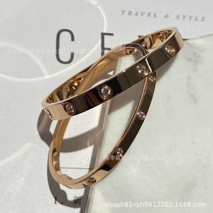 Designer C-arter armband V goud CNC High Edition klassieke waterval Full Sky Star Wide Four Diamond vervaagt niet MLXL