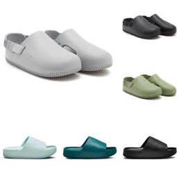 Designer Calme Mule Pantoufles Slide Hommes Femmes Plate-forme Sandales de chaussures Flip Flop va tout noir vert clair fumée gris hommes diapositives en plein air Boston sabots baskets