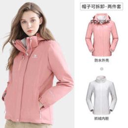 Designer Camel Arcterys Jassen Kledingjassen Winddicht en waterdicht Outdoor Charge Coat Dames Afneembaar Waterdicht Winddicht Outdoor Toerismepak Coral Pin