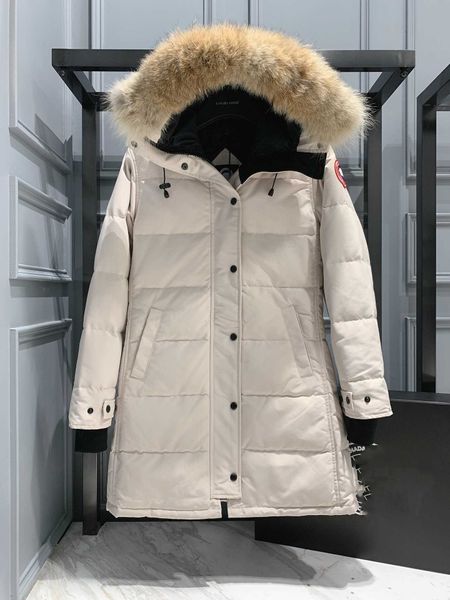 Designer Canadian Goose Version mi-longue Puffer Down Womens Jacket Down Parkas Hiver Épais Manteaux Chauds Femmes Coupe-Vent Streetwear C4