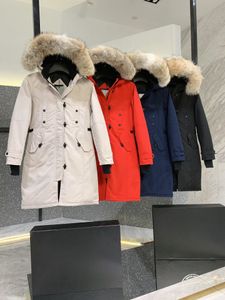 Designer Canadian Gooses Femmes Down Vestes Lettres de broderie Manteau d'hiver à capuche en plein air Femmes Vêtements longs Coupe-vent Manteaux unisexes