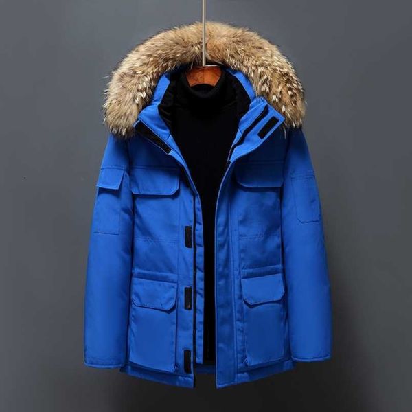 Diseñador canadiense hombres abajo parkas chaquetas abrigos invierno ropa de trabajo chaqueta al aire libre engrosada moda cálido mantener pareja transmisión en vivo gansos abajo abrigo mqes