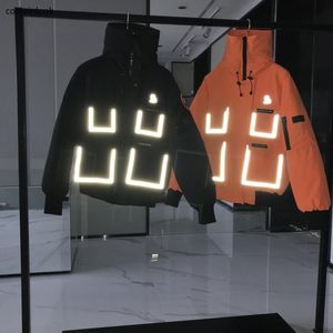 Diseñador canadiense Puffer Down Jacket Chaqueta brillante para mujer Abrigo de invierno Abrigo grueso y cálido para hombre A prueba de viento Bordado Alfabeto Ropa de calle Abrigo Gansos abajo