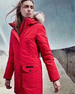 designer canadien femmes à manches longues chaud coupe-vent luxe doudoune manteau matériel sélectionné oie blanche vers le bas taille S-L G11