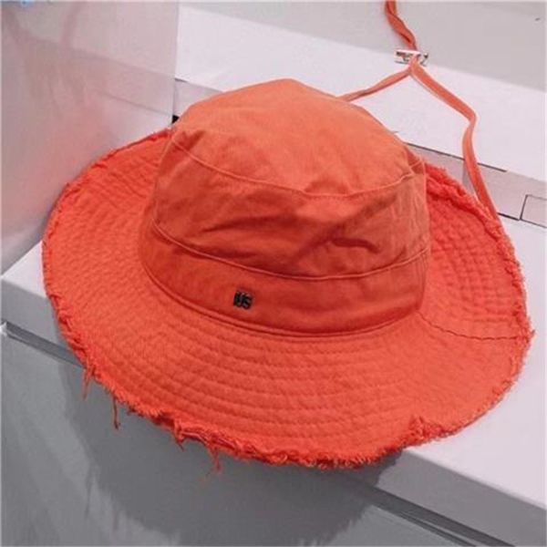 Casquette de créateur de mode casquettes de luxe pour femme en plein air plage décontractée pare-soleil cappello pêcheur le bob mode noir blanc seau chapeaux cordon réglable PJ027 F4