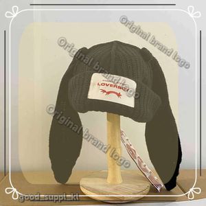Designer Cap Loverboy Beanie Rabbit Bunny Skullies Chapeau pour femmes Spèmes Fashion Long lapin Hat d'oreille Bons d'hiver Loverboy bonnet 109