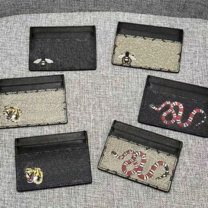 Porte-cartes de créateur Pochette à clés en forme de tigre Porte-cartes Porte-monnaie pour femmes Porte-monnaie de qualité supérieure Porte-passeport en cuir rouge Porte-clés Portefeuilles pour hommes Porte-cartes