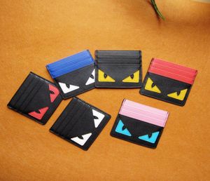 Soporte de tarjeta de diseñador Soplador de tarjeta de crédito Spoof de cuero pequeño Monster Bank Bag Bag Bols