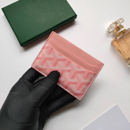 Titular de la tarjeta de diseño Carteras de cuero Mini carteras Color Cuero genuino de alta calidad Titular de la tarjeta Monedero Monedero para hombres y mujeres Titular de la tarjeta Llavero Crédito Con caja