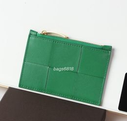 Porte-cartes de concepteur portefeuille de luxe classique Pocket Pocket Pocket Twill Triangle Triangle Design Womens Mens courts portefeuilles compacts bifold cuir authentique