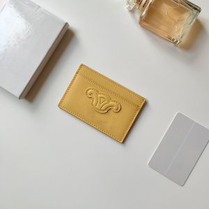 Paquet de cartes de concepteur Titulaire de la carte de crédit Dames Portefeuille de clip de carte de haute qualité à la mode Style court Porte-cartes de visite Porte-cartes de haute qualité avec boîte