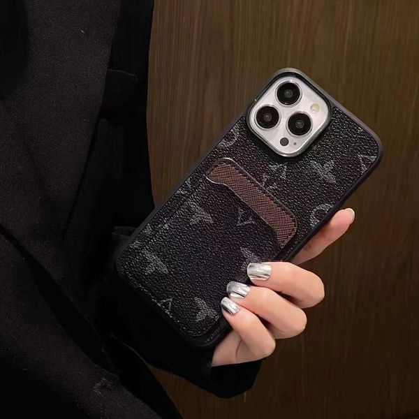 Fundas de teléfono de cuero de diseñador de alta calidad para Samsung Galaxy S9 S10 S20 S21 S22 S23 S24 S25 S26 FE Note 10 20 Plus Unltra Luxury Monedero con caja de embalaje Man Wowen