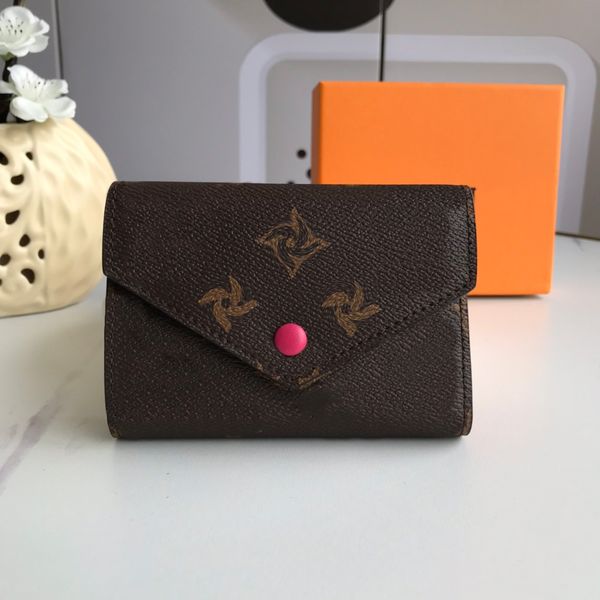 Designer Card Wallet Femme Ali Luxurys Wallet Wristlets M41938 Généralités en cuir marron Brown Mini Cow Hide Ligneg