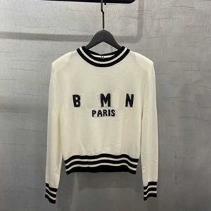 Designer Cardigan Automne femme Pull Feater Sweater Fashion Round Cou Stripe Pullaires Tricot Lettre Imprime