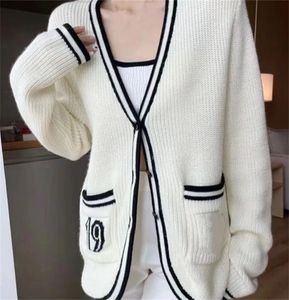 Designer Cardigan Sweaters dames truishirt vrouwen casual trui knoppen jas dames hoodies wollen gebreide vest tops losse jurk