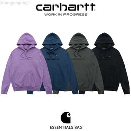 Borsa Carhart firmata Carharrt Tide marca lavaggio industria pesante Kahart classica lettera ricamata da uomo e maglione con cappuccio sciolto