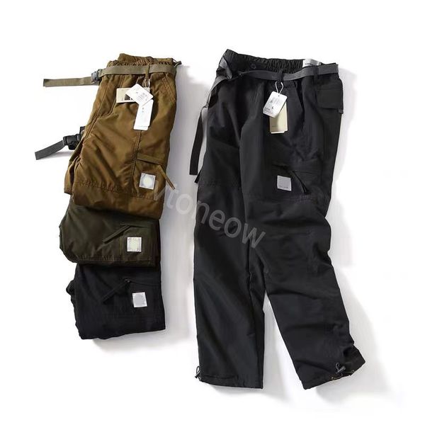 Designer Carhart Cargo Pants hiver Stretch multi-poches réfléchissant droit sport fitness pantalon décontracté pantalon chaud et coupe-vent