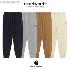 Designer Carhart Pant Carharrt 2023 Nouveau Kaha T-lettre brodé Casual Loose Wei Pantalon Couple Tie Feet Pantalons longs pour hommes et femmes
