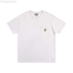 Designer Carharttt T-shirt Carharrt Classic Small Label Broidered Pocket Round Nou à manches courtes et Womeirt