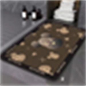 Designer tapijt beroemde klassieke vloermat modieuze afdruk badkamer keuken tapijt vloer mat klassiek logo badkamer tapijt non slip vloer mat-035