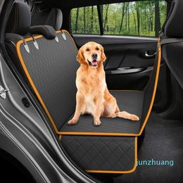 Designer -Carrier Dog Car Seat Cover 100% Waterproof Pet Dog Carriers Travel Mat Hamac Pour Petits Moyens Grands Chiens Siège Arrière De Voiture Coussin De Sécurité