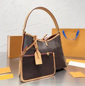 Diseñador transportar todas las mujeres bolsas para el hombro para mujer lienzo recubierto de lienzo recubierto de cuero de cuero dama bowknot monedas de monedero marrón marrón