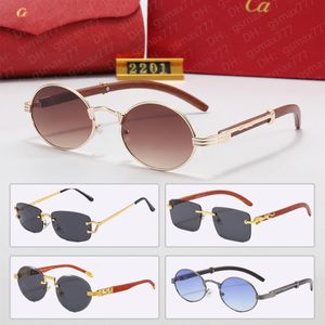 Designer Cart merk Zonnebrillen voor dames heren zonnebrillen Outdoor Shades luxe Metalen Frameloze Brillen carteras 0464s Dame strand vakantie reizen