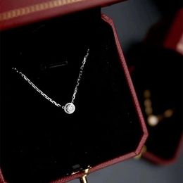 Designer Carter Collier à bulles avec diamant unique en argent sterling 925 plaqué or 18 carats avec pendentif en chaîne classique