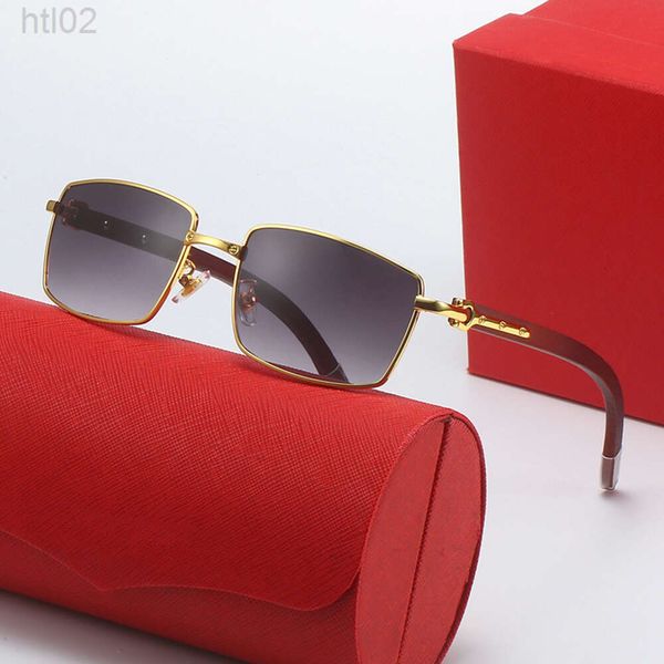 Lunettes de soleil cartera de créateur cartiar carteir petite jambe carrée en bois pour hommes et femmes lunettes optiques Kajia