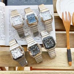 Designer Cartes's Watchs Fashion Luxury Watch Classic Watchs Watch Couple Fashion Fashion Mend Mens and Women's Mechanical Watch Steel Band Hollow Quartz Watch AccessoriesDQ2W