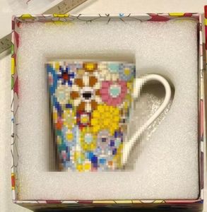 Designer cartoon keramische mok creatieve zonnebloem cartoon niche koffie ontbijt cup huishoudelijk waterbekers