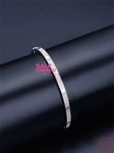 Bracelet de créateur Cartres Bangle Bracelet à la mode en argent sterling avec design minoritaire féminin S925 Diamond Full Love Love Sky Star TPKA