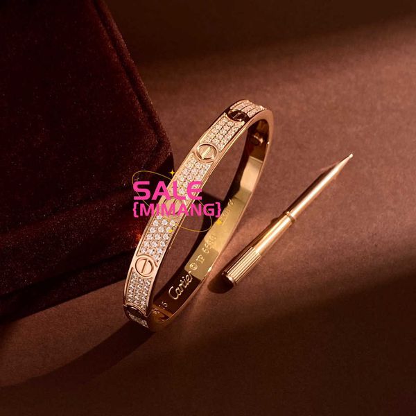 Designer Cartres Bangle Kajia High Edition large et étroit Bracelet CNC Précision Tournevis Full Sky Star Series Nail XVDS