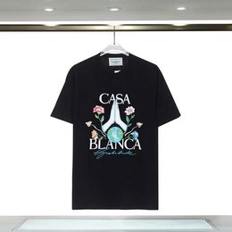 Diseñador Casa Blanca T Shirt Sweinshirt Women Tshirts For Top Casablanc Camisa de verano Patrón de verano Camisa transpirable para hombre Designer Sweat Camiseta 921