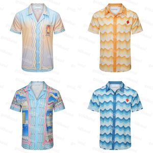 Designer Casa Shirts Hommes Bowling T-shirt Été Casual Chemises à manches courtes Plage Chemise respirante