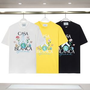 Designer Casablanc t Fashion Men T-shirts décontractés Homme Vêtements Street Tennis Club Casa Blanca Shorts SHOSTES CHARGES S-3XL