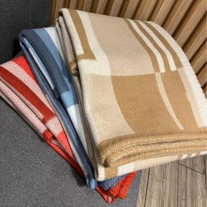 Designer kasjmier dekens dutje deken vier seizoenen drie kleuren warmte en verdikking wollen bankdekens