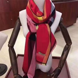 Bufanda de Cachemira de diseñador Otoño e Invierno Chal para mujer Cachemira de calidad Doble cara Calidez Banda para el cuello Jacquard
