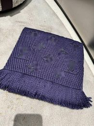 Bufanda de seda de cachemira de diseñador Moda para mujer Invierno Nueva bufanda cálida de doble tez versátil Patrón de V grande y bufanda larga y gruesa Bufanda de diseñador