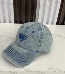 Designer Casquette Vintage Denim Capes de baseball ajustées pour hommes et femmes patchwork Streetwear Rigiane Cowboy Coup de sport Casqueur Casquette de balle de haute qualité