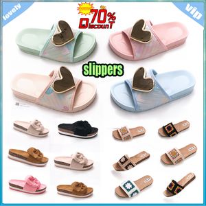 Designer Casual -botsing hoofdband Slides Slippers Mannen Vrouw slijtvaste anti-leer zachte zolen sandalen Platte zomer strand slipper maat 36-40