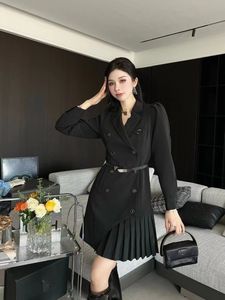 Designer Casual Jurken V-hals Lange Mouw Gedrukt Hoge Taille Strakke Jurk Street Fashion Persoonlijkheid Vrouwen Vestidos Kantoorjurk