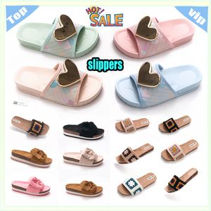 Designer Casual Platform anti-collision hoofdband Slides Slippers Mannen Vrouw slijtvaste anti-lederen sandalen Platte zomerstrandslipper Maat 36-40