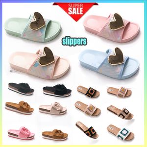 Designer Casual Platform anti-hoofdband Slides Slippers Mannen Vrouw slijtvast anti Leer zachte zolen sandalen Platte Zomer Slipper Maat 36-40